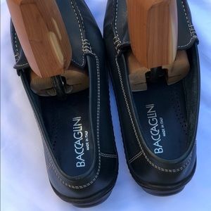 NW BACCAGLINI Italian Leather Loafers, Sz 11